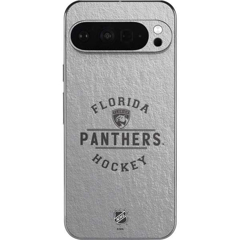 NHL Florida Panthers Black Text Pixel 9 Pro XL Skin